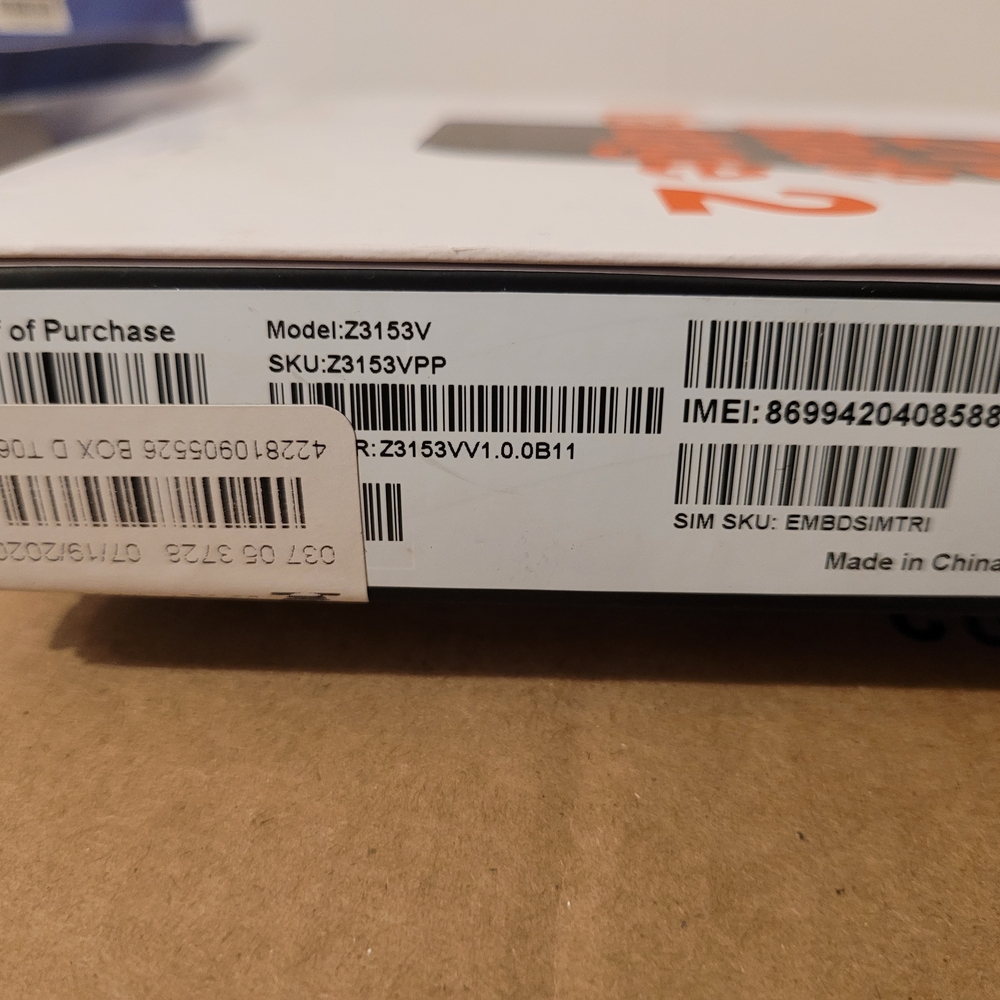 ZTE Z3153V Black Smartphone